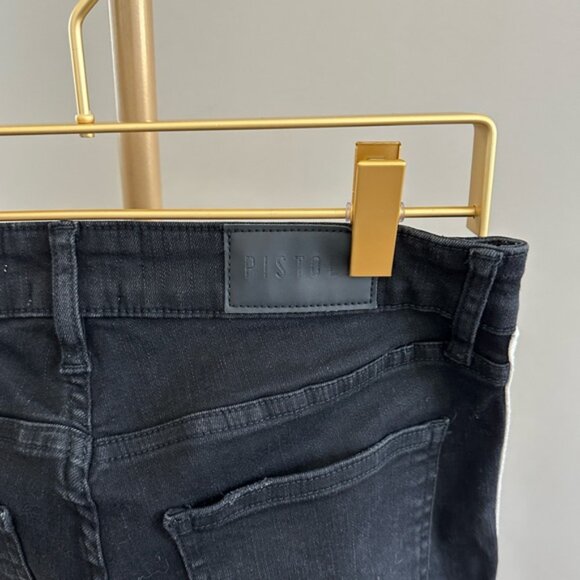 Pistola “Audrey” Black & White Stripe Skinny Jeans – Size 27 - Picture 5 of 6